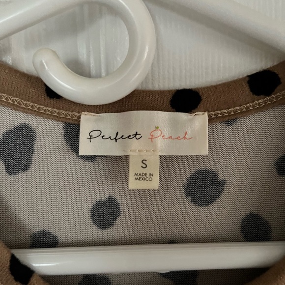 Perfect Peach Babydoll cheetah print top size small - Picture 3 of 6